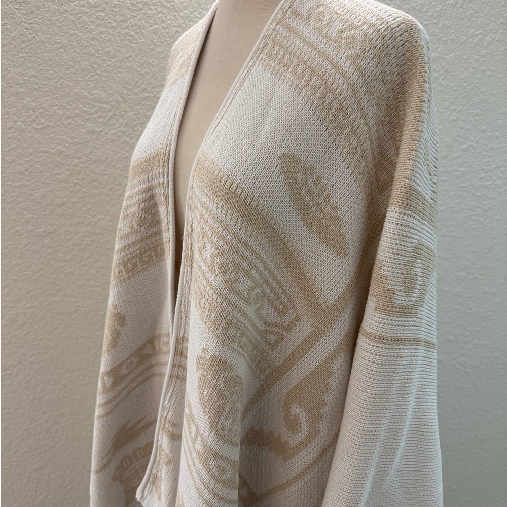 Muan Tzolkin Venus Ivory & Beige Pashmina/Poncho/Jorongo One Size EUC - Picture 5 of 13